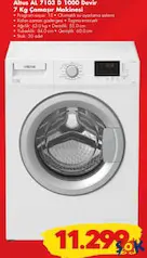 ALTUS AL 7103 D 1000 DEVİR 7 KG ÇAMAŞIR MAKİNESİ ALTUS AL 7103 D 1000 DEVİR 7 KG ÇAMAŞIR MAKİNESİ